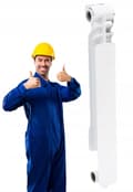 Miniatyrbillede 1 af 2: Aluminiumsradiator 70 Power 1 ribbe