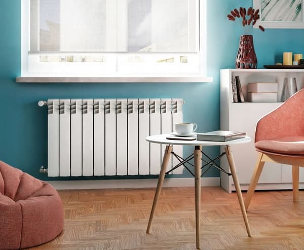 Aluminiumsradiator hvid 10 elementer 57x80 cm Best