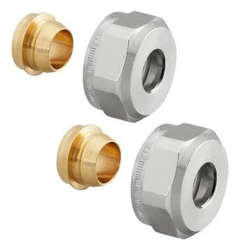 OFIX CEP -puristusliittimet CU 15mmX3/4 (setti=2 kpl), pehmeät tiivisteet