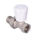 Miniatyrbillede 2 af 4: Lige radiatorventil 1/2 tomme
