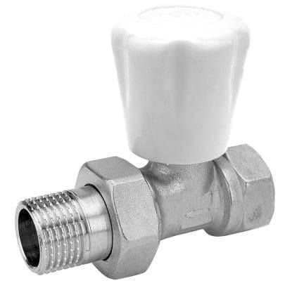 Lige radiatorventil 1/2 tomme