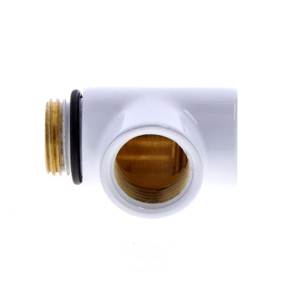 1/2" T-stycke för värmare vit