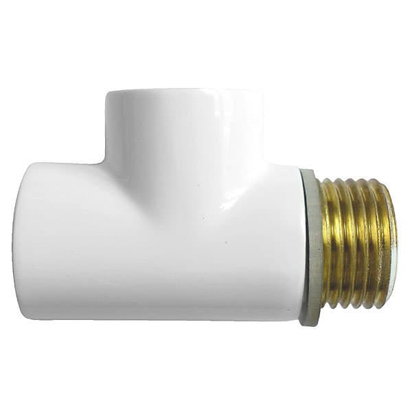 1/2" T-stycke för värmare vit
