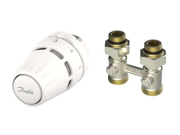 Danfoss-termostaattisarja Regus-päällä M30x1.5 + RLV-KB 1/2 tuuman suora liitin