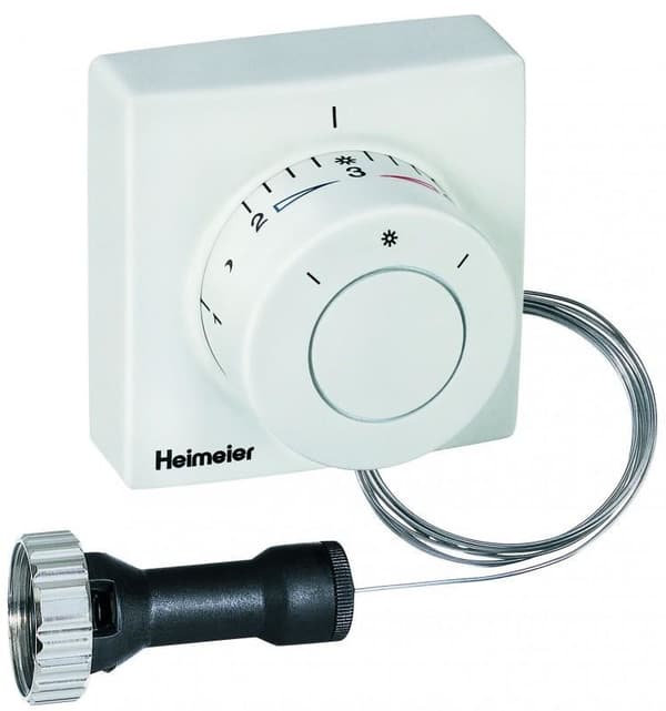 Termostathoved F fjernføler 2m