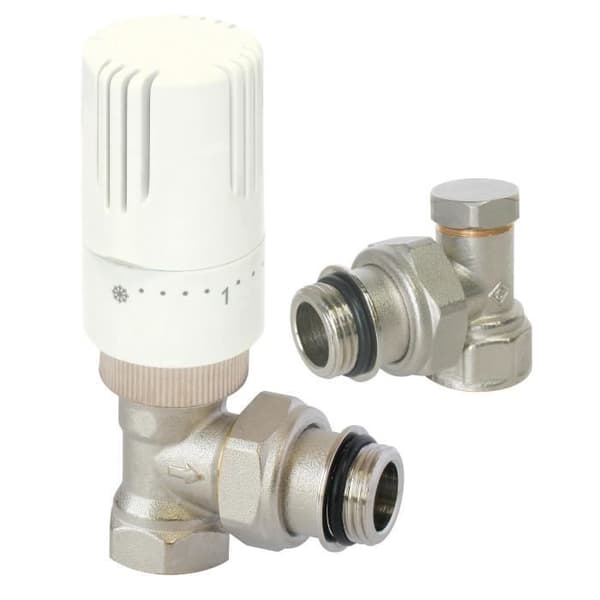 Termostatisk ventilsats för kylare SOMATHERM FOR YOU - Th Square 1/2 KITH - Vit