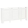 Miniatyrbild 1 av 6: Rootz Radiator Cover - Heater Cover - White - 202 cm x 19 cm x 82.5 cm