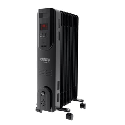 Electric oil heater with remote control CAMRY CR 7812, 7 ribs, 1500 W black