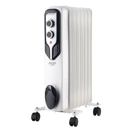 Adler | Oil-Filled Radiator | AD 7815 | Oil Filled Radiator | 1500 W | Number of power levels 3 | White Hvit