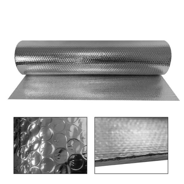 YUENFONG aluminiumisoleringsfilm - 1 x 15 m - 3-4 mm - värmeisolering och köldbeständig