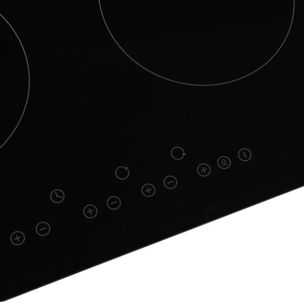 vidaXL Keramikhäll med 4 plattor touchkontroll 6600 W