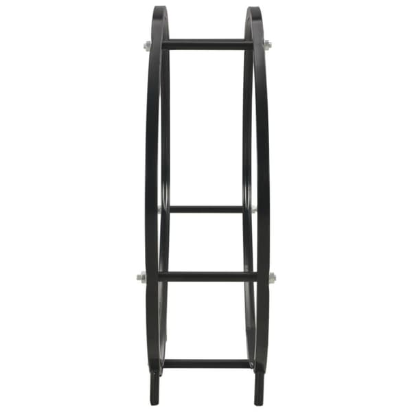 vidaXL Vedställ svart 70x20x70 cm stål