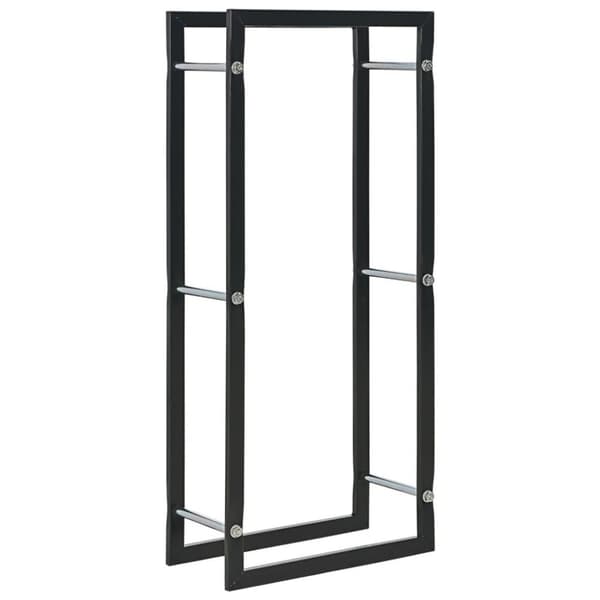 vidaXL brændestativ 44 x 20 x 100 cm sort stål