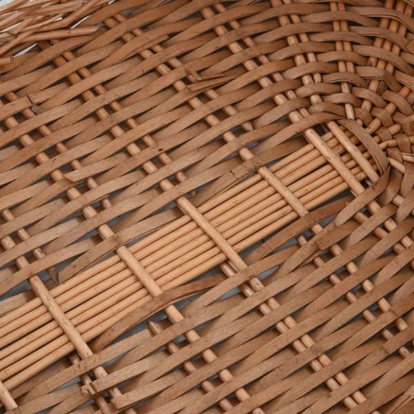 vidaXL brændekurv med håndtag 78 x 54 x 34 cm naturpil