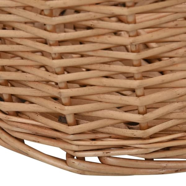 vidaXL brændekurv med håndtag 78 x 54 x 34 cm naturpil