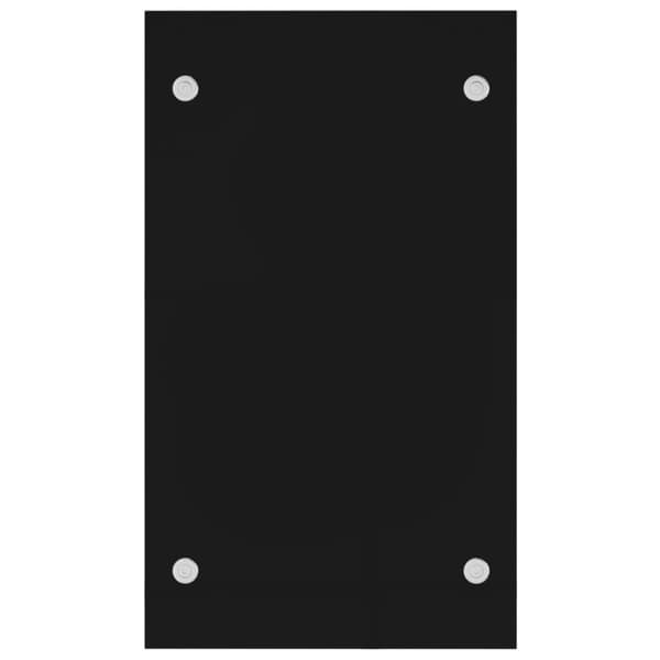 vidaXL Vedstativ svart 40x35x60 cm glass