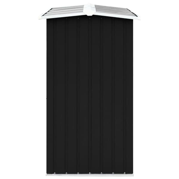vidaXL Vedskjul galvanisert stål 172x91x154 cm antrasitt