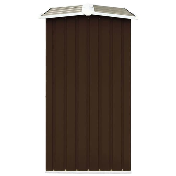 vidaXL Vedskjul galvanisert stål 172x91x154 cm brun