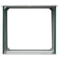 Miniatyrbillede 3 af 8: vidaXL brændeskur 172 x 91 x 154 cm galvaniseret stål grøn