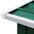 Miniatyrbillede 5 af 8: vidaXL brændeskur 172 x 91 x 154 cm galvaniseret stål grøn