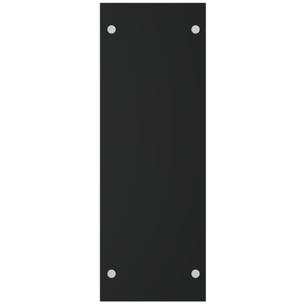 vidaXL Vedstativ svart 40x35x100 cm herdet glass