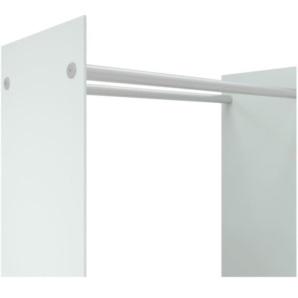 vidaXL brændestativ 80x35x100 cm hærdet glas hvid