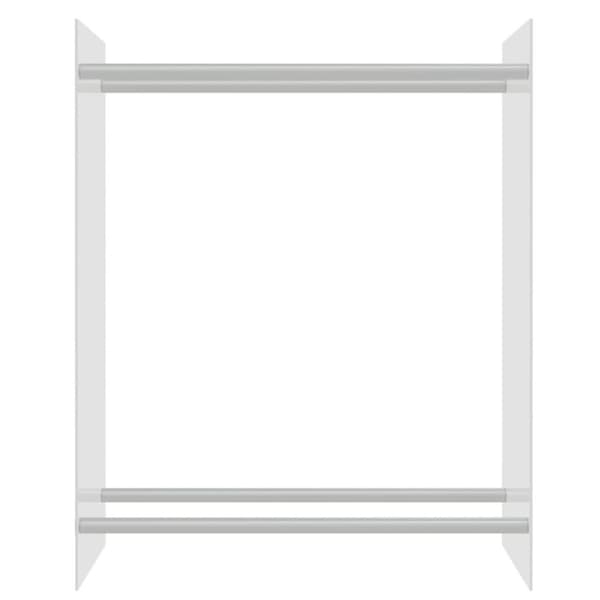 vidaXL Polttopuuteline läpikuultava 80x35x100 cm karkaistu lasi