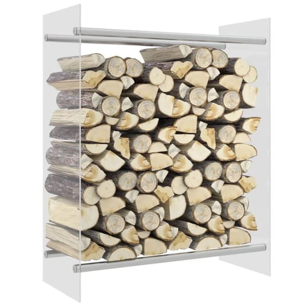 vidaXL Polttopuuteline läpikuultava 80x35x100 cm karkaistu lasi