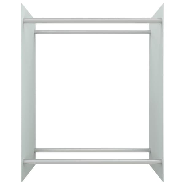 vidaXL Vedställ vit 80x35x100 cm härdat glas