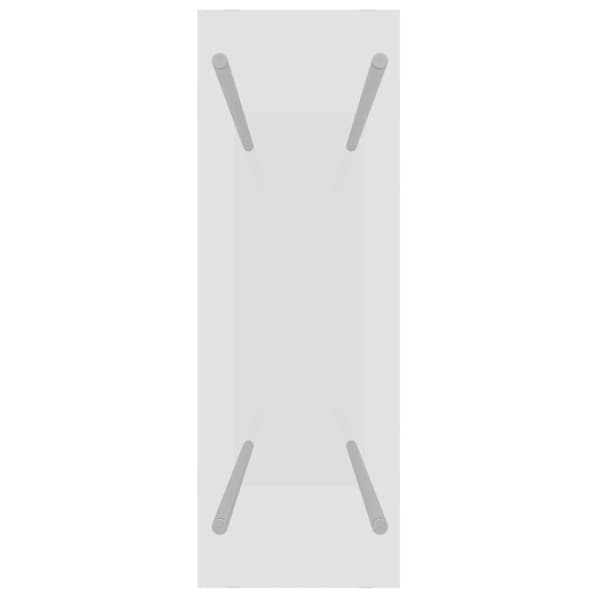 vidaXL Vedstativ gjennomsiktig 80x35x100 cm herdet glass