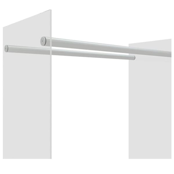 vidaXL Vedstativ gjennomsiktig 80x35x100 cm herdet glass