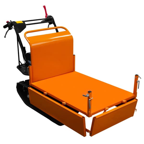 Sporslæde Mini Dumper Benzin-drevet Transportør 300kg 196cc 6.5HK 4 Gear Terrængående CE-certificeret 2 GRATIS Ramper Havearbejde og Terrænkørsel