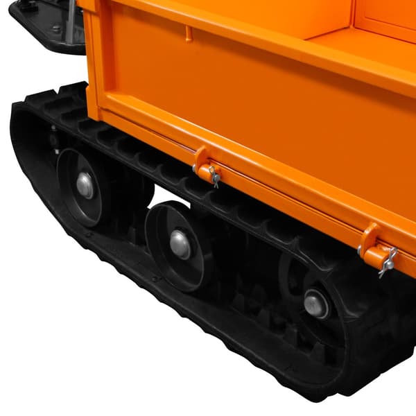 Sporslæde Mini Dumper Benzin-drevet Transportør 300kg 196cc 6.5HK 4 Gear Terrængående CE-certificeret 2 GRATIS Ramper Havearbejde og Terrænkørsel