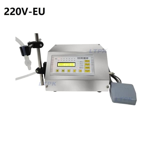 Nesteen täyttökone, digitaalinen ohjauspumppu, LCD-näyttö, jalkapoljin,EU, 220V, LTPK-027-1