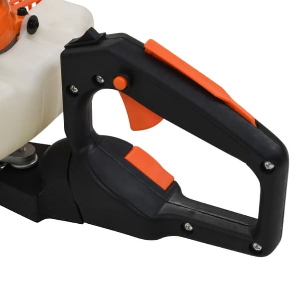 vidaXL Bensiinikäyttöinen pensasleikkuri 722 mm oranssi ja musta
