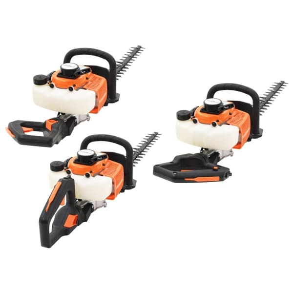 vidaXL Bensiinikäyttöinen pensasleikkuri 722 mm oranssi ja musta
