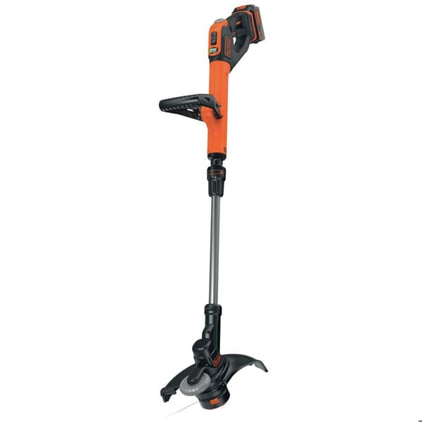 BLACK &amp; DECKER POWERCOMMAND  18V LITHIUM Trådlös 30cm strängtrimmer - 4Ah - 1 batteri - 1 spole 10m 1,6 mm linje - 1 laddare