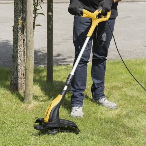 Elektrisk strängtrimmer - Powerplus - POWXG30030 - 400 W, 270 mm Ø, trädgårdsredskap, grästrimmers och kantskärare