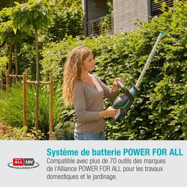 GARDENA Batterihäcksax - ComfortCut 60/18V - 18V - 60 cm (Levereras med 2,5Ah Li-ion batteri + laddare)