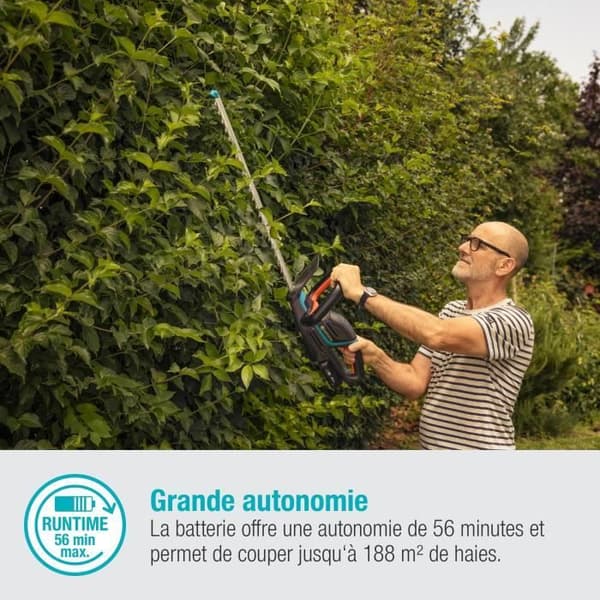 GARDENA ComfortCut 60/18V P4A häcksaxar– Utan 18V batteri ingår– Precisionsblad 60 cm– Vikt 2,8 kg– 3 års garanti