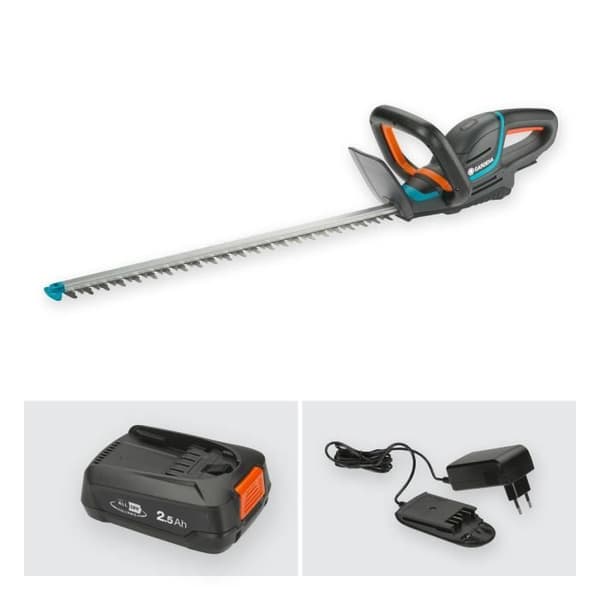 GARDENA Batterihäcksax - ComfortCut 60/18V - 18V - 60 cm (Levereras med 2,5Ah Li-ion batteri + laddare)
