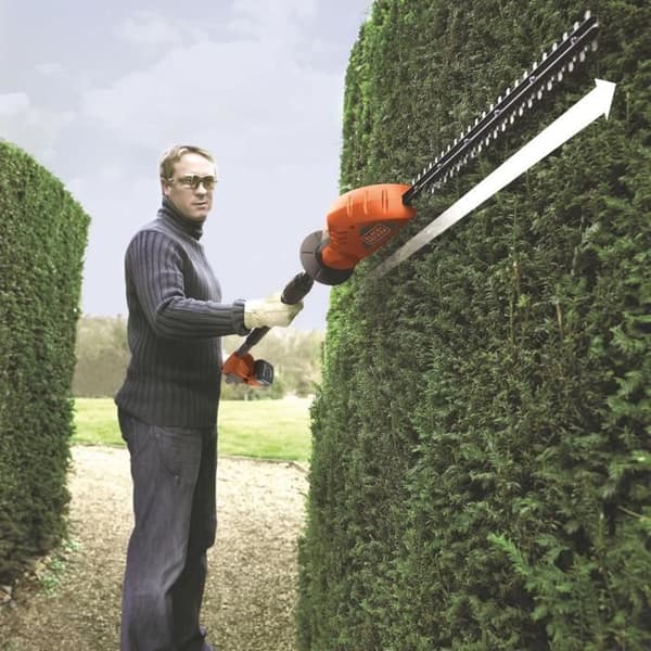 BLACK+DECKER 43cm 18V 2Ah Häcksax med lång räckvidd GTC1843L20-QW - Diamond Sharp Blades