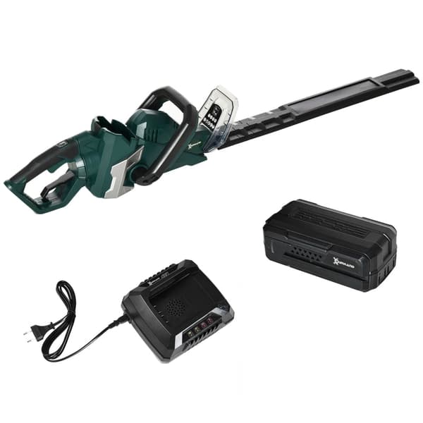 Rootz Elektrisk hækkeklipper - Akku buskklipper - Havebeskærer - 180° roterende håndtag - 110L x 20W x 20H cm