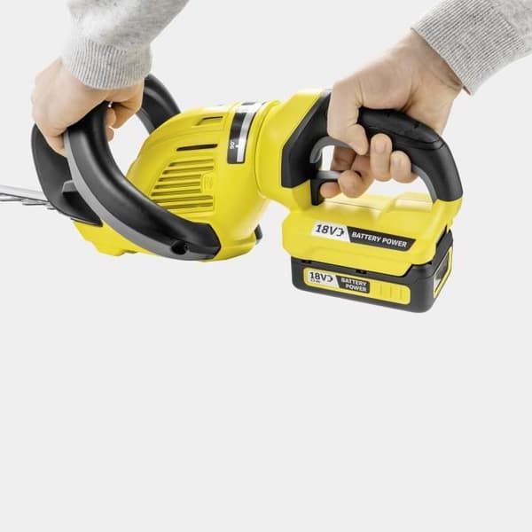 KARCHER HGE 18-50 häcksax - Batteridriven - Dubbelverkande blad - Uppsamlare och sågfunktion