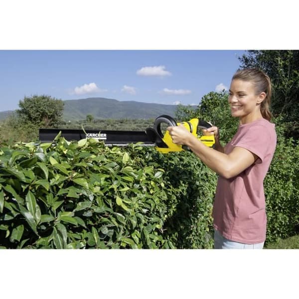 KARCHER HGE 18-50 häcksax - Batteridriven - Dubbelverkande blad - Uppsamlare och sågfunktion
