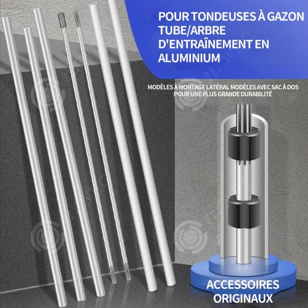 INN Drivaxel 1,5mx26mm Fyrkantigt hål Aluminiumryggsäck Metall Transmission Gasklippare Drivaxel