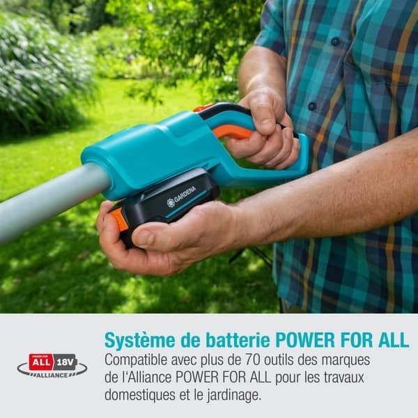 GARDENA batterihäcksax - THS42/18V P4A - 18V - 42 cm - Max höjd: 3 m (Levereras med batteri + laddare)