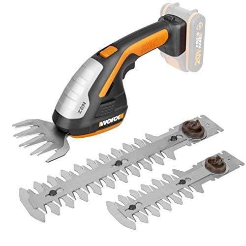 Worx 20 V gräs- och häcksax wg801e + 3 olika knivar, utan batteri och laddare - WG801E.9