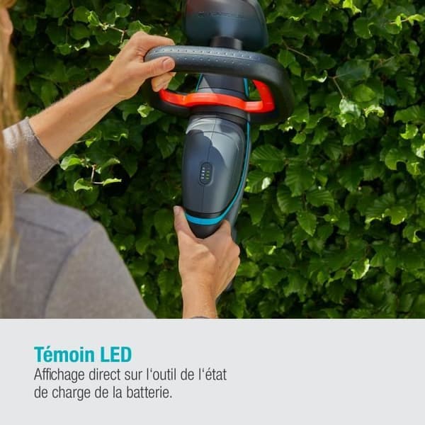 GARDENA ComfortCut 60/18V P4A häcksaxar– Utan 18V batteri ingår– Precisionsblad 60 cm– Vikt 2,8 kg– 3 års garanti