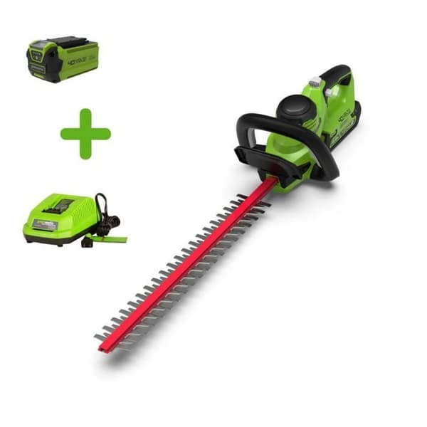 Häcksax - GREENWORKS - 40V - Blad 61 cm - Klipphastighet 3000/min - Lätt och balanserad